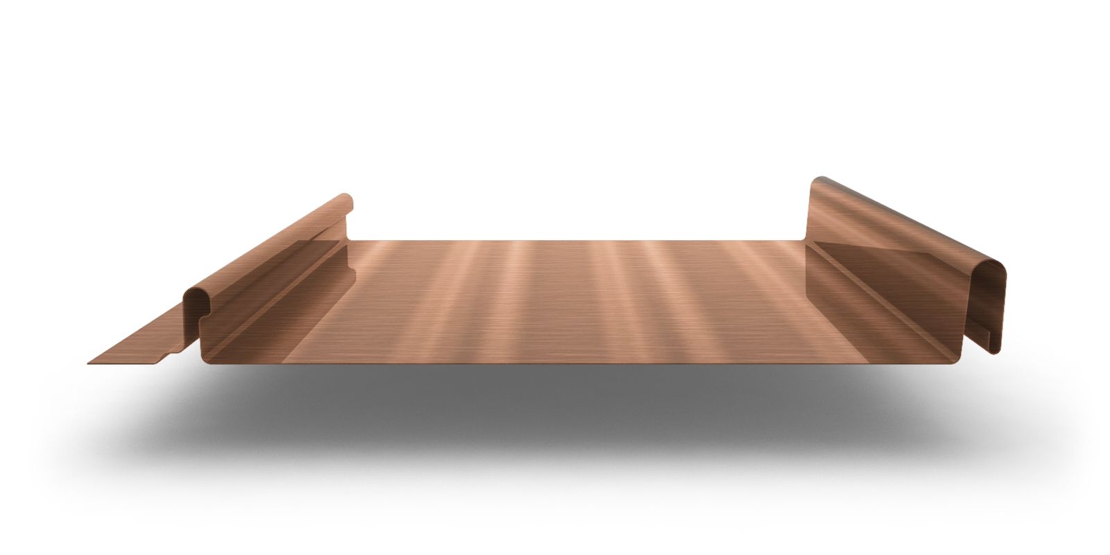 Кликфальц Mini с покрытием Quarzit, толщина 0,50 мм, цвет медь ПрофЛайн, купить Кликфальц Mini с покрытием Quarzit, толщина 0,50 мм, цвет медь в ПрофЛайн