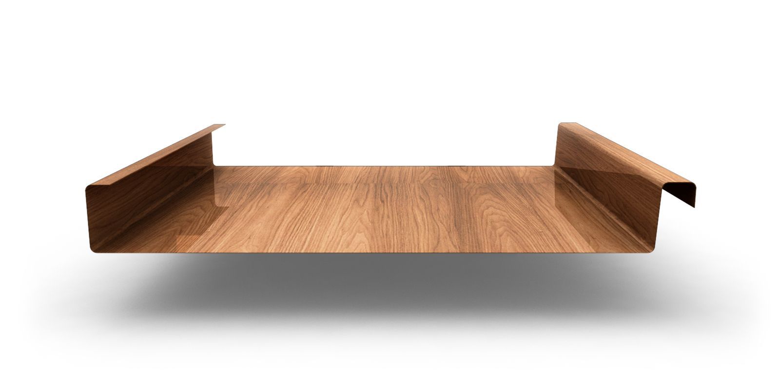 Двойной стоячий фальц гладкий с покрытием Colority® Print, толщина 0,45 мм, цвет золотой дуб ПрофЛайн, купить Двойной стоячий фальц гладкий с покрытием Colority® Print, толщина 0,45 мм, цвет золотой дуб в ПрофЛайн