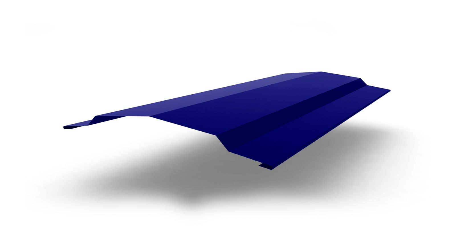 Планка конька для сэндвич-панелей с покрытием Полиэстер, цвет RAL 5002 ПрофЛайн, купить Планка конька для сэндвич-панелей с покрытием Полиэстер, цвет RAL 5002 в ПрофЛайн