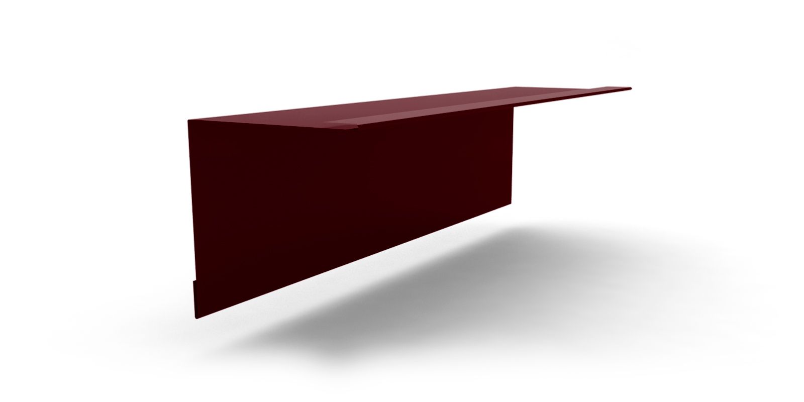 Планка примыкания стены к кровле для сэндвич-панелей с покрытием GreenCoat® Pural®, цвет RR 29 ПрофЛайн, купить Планка примыкания стены к кровле для сэндвич-панелей с покрытием GreenCoat® Pural®, цвет RR 29 в ПрофЛайн