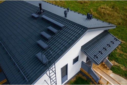 Металлочерепица Классик ("Classic") v01 0,5 Atlas X RAL 7024 мокрый асфальт ПрофЛайн, купить Металлочерепица Классик ("Classic") v01 0,5 Atlas X RAL 7024 мокрый асфальт в ПрофЛайн