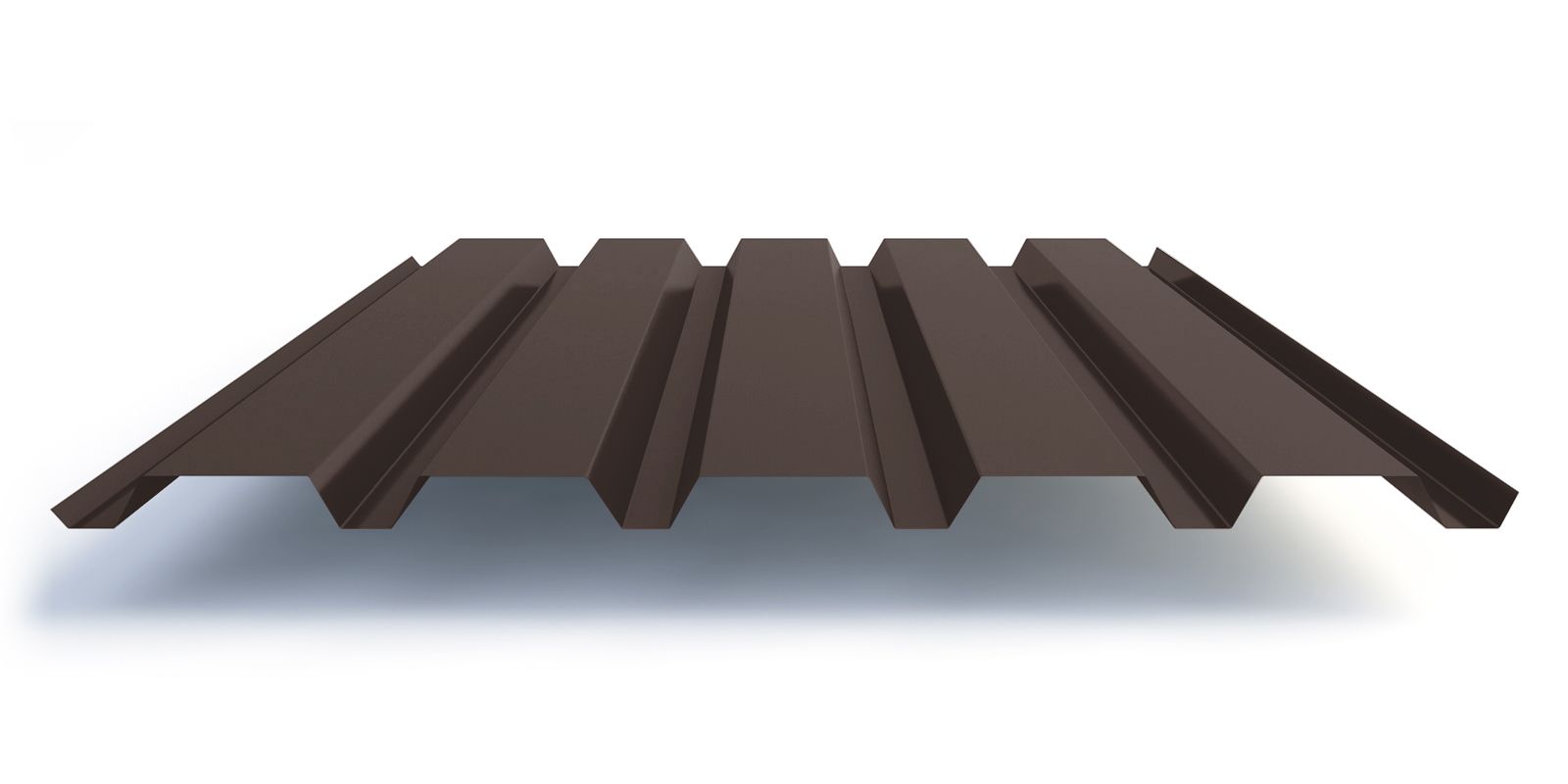 Профнастил С44 с покрытием PURETAN® 0,5 мм, COFFEE Профлайн Профнастил С44 с покрытием PURETAN® 0,5 мм, COFFEE Профлайн