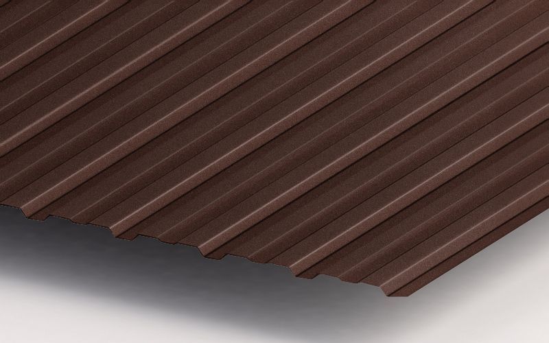 Профнастил С10 с покрытием Drap® 0,45 мм, RAL 8017 Профлайн Профнастил С10 с покрытием Drap® 0,45 мм, RAL 8017 Профлайн