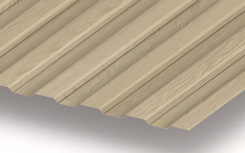 Профнастил МП10 с покрытием ECOSTEEL® 0,5 мм, сосна Профлайн Профнастил МП10 с покрытием ECOSTEEL® 0,5 мм, сосна Профлайн
