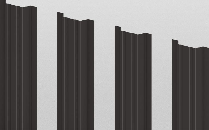 Штакетник металлический прямоугольный, цвет RR 32, длина 2 м, односторонняя окраска ПрофЛайн, купить Штакетник металлический прямоугольный, цвет RR 32, длина 2 м, односторонняя окраска в ПрофЛайн