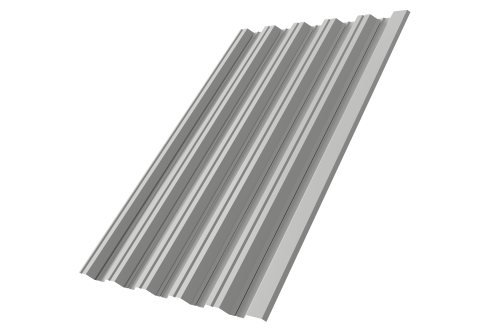 Профнастил НС35R Grand Line 0,45 Drap TX RAL 7047 телегрей 4 Профлайн