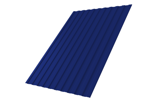 Профнастил С8A v01 Grand Line 0,45 PE с пленкой RAL 5002 ультрамариново-синий Профлайн