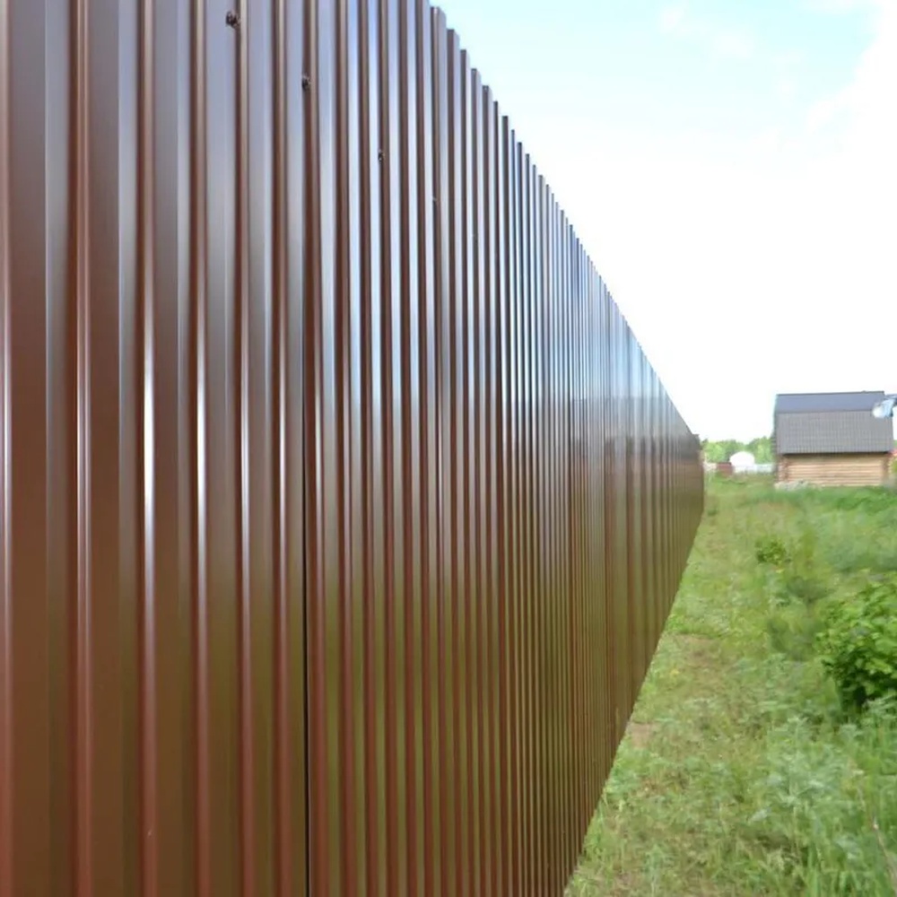 Профнастил Металл Профиль С-8 0,7 Полиэстер RAL 8017 Коричневый шоколад | B Профлайн