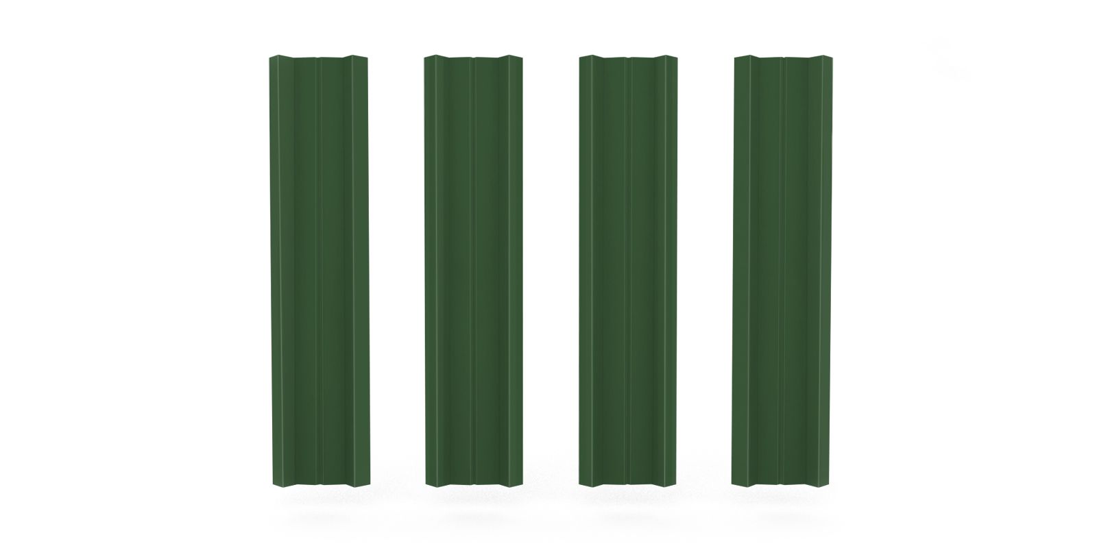 Штакетник металлический М-образный, цвет RAL 6029, длина 2 м, односторонняя окраска ПрофЛайн, купить Штакетник металлический М-образный, цвет RAL 6029, длина 2 м, односторонняя окраска в ПрофЛайн