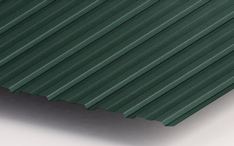 Профнастил С10 с покрытием Velur® 0,5 мм, RAL 6020 Профлайн Профнастил С10 с покрытием Velur® 0,5 мм, RAL 6020 Профлайн
