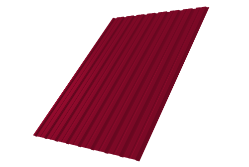 Профнастил С10B Grand Line 0,45 PE RAL 3003 рубиново-красный Профлайн