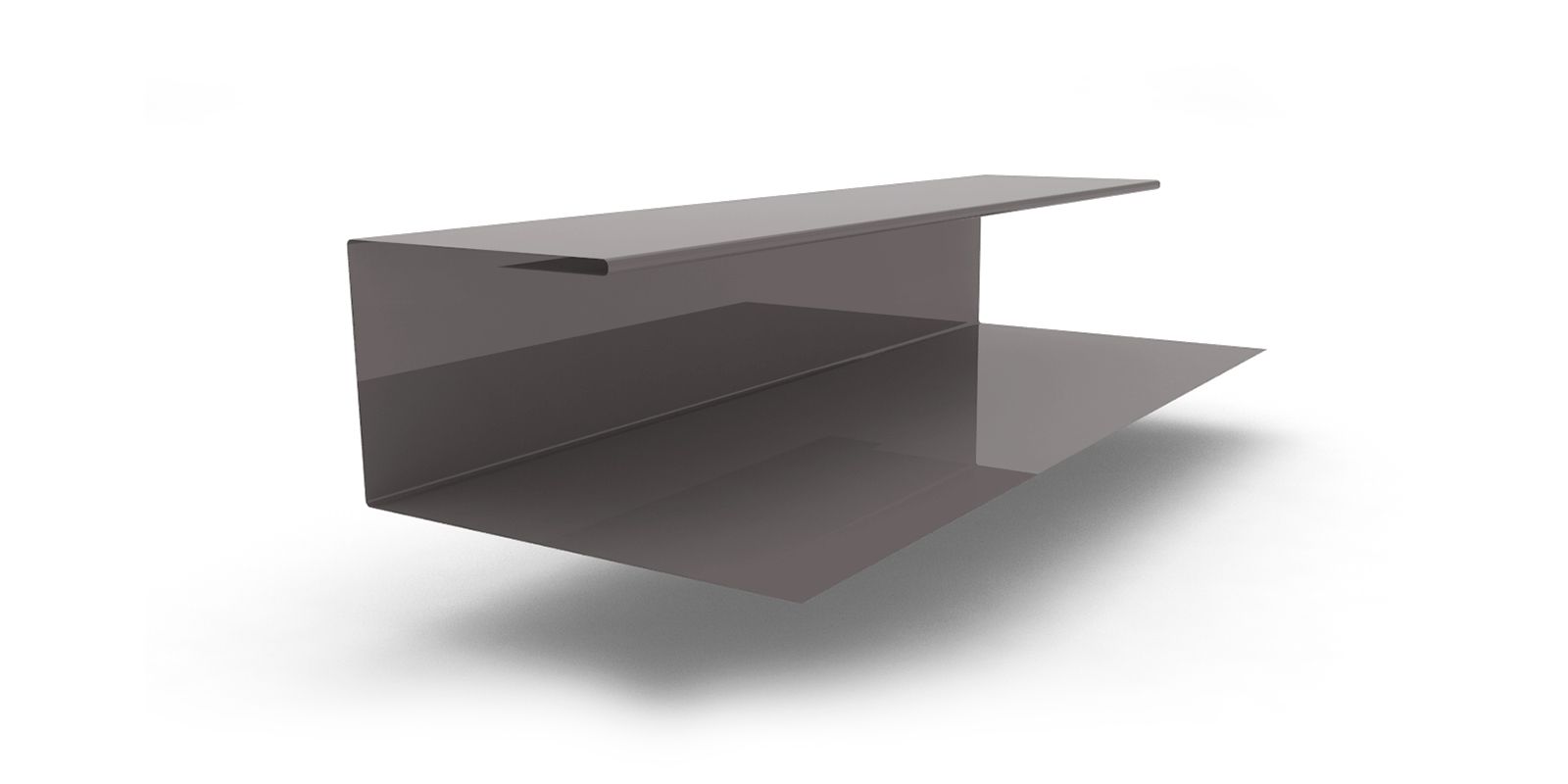 Планка завершающая с покрытием Полиэстер, цвет RAL 7005 ПрофЛайн, купить Планка завершающая с покрытием Полиэстер, цвет RAL 7005 в ПрофЛайн