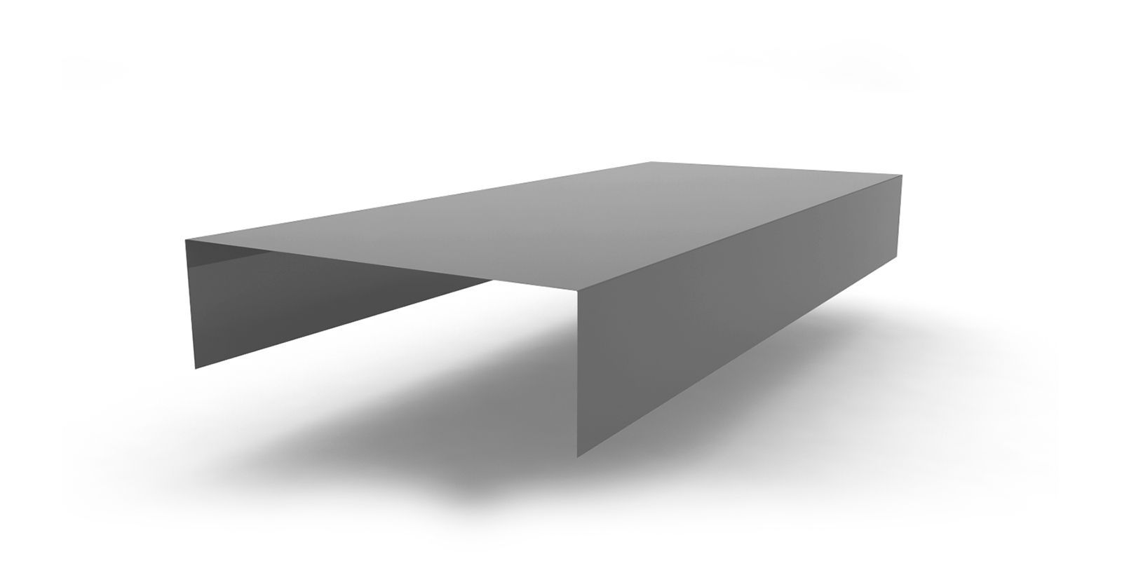 Планка заделки торца сэндвич-панелей с покрытием Полиэстер, цвет RAL 7004 ПрофЛайн, купить Планка заделки торца сэндвич-панелей с покрытием Полиэстер, цвет RAL 7004 в ПрофЛайн