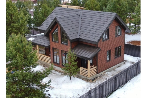 Металлочерепица Классик ("Classic") v01 0,5 Satin RR 32 темно-коричневый ПрофЛайн, купить Металлочерепица Классик ("Classic") v01 0,5 Satin RR 32 темно-коричневый в ПрофЛайн