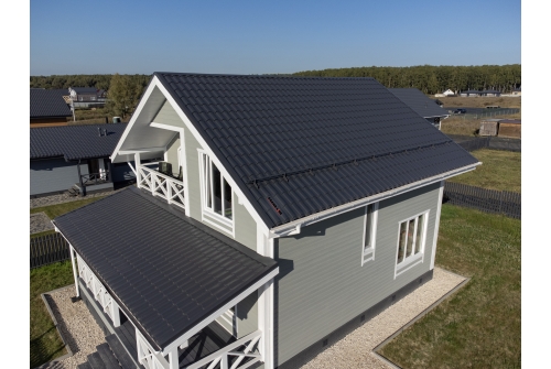 Металлочерепица "Кредо" ("Kredo") v01 0,5 Satin RAL 7024 мокрый асфальт ПрофЛайн, купить Металлочерепица "Кредо" ("Kredo") v01 0,5 Satin RAL 7024 мокрый асфальт в ПрофЛайн