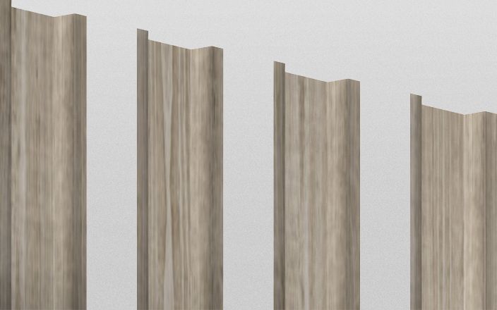 Штакетник металлический П-образный, цвет беленый дуб, длина 1,6 м, ширина 94 мм, односторонняя окраска ПрофЛайн, купить Штакетник металлический П-образный, цвет беленый дуб, длина 1,6 м, ширина 94 мм, односторонняя окраска в ПрофЛайн