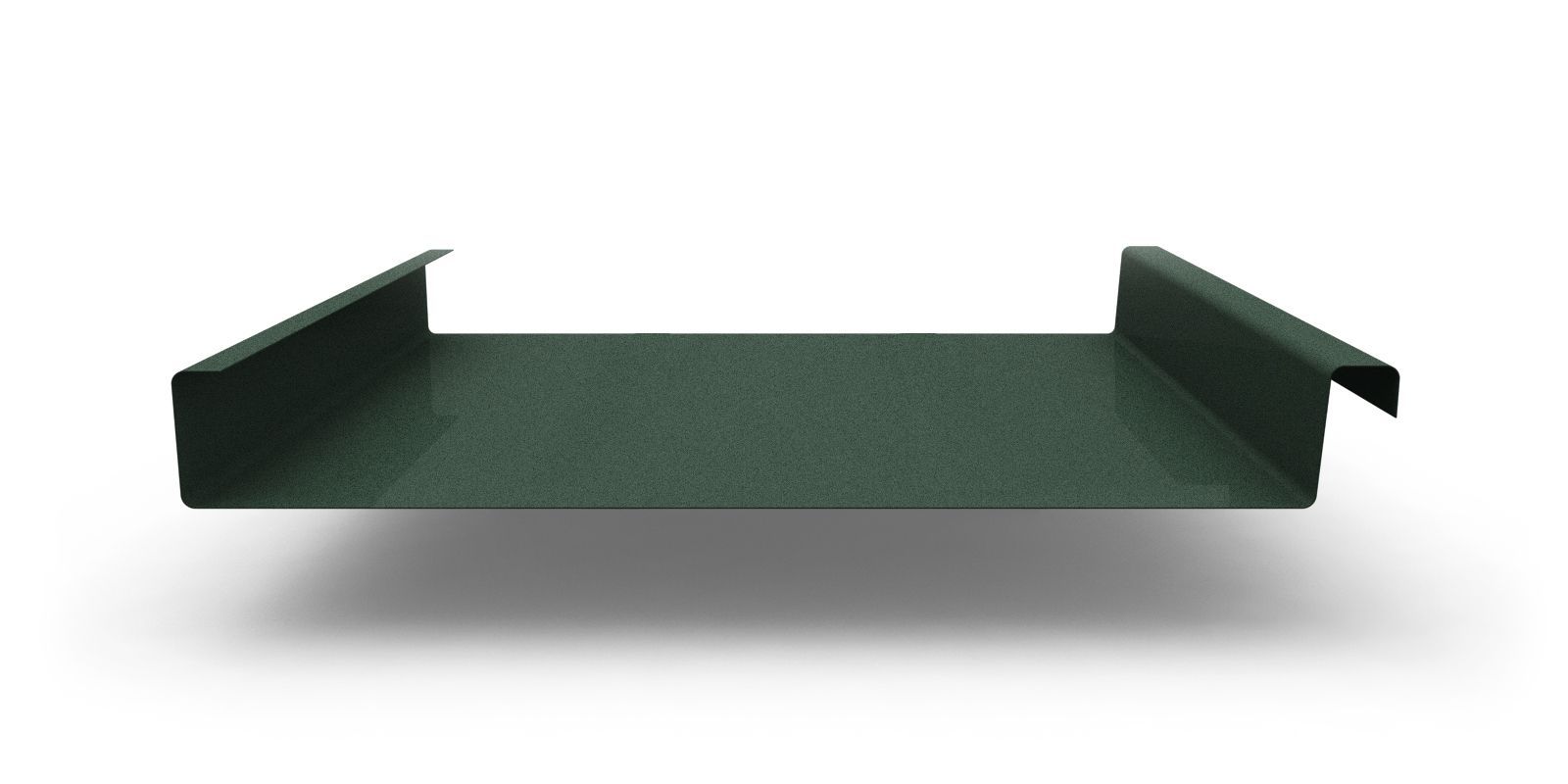 Двойной стоячий фальц гладкий с покрытием Velur®, толщина 0,50 мм, цвет RAL 6020 ПрофЛайн, купить Двойной стоячий фальц гладкий с покрытием Velur®, толщина 0,50 мм, цвет RAL 6020 в ПрофЛайн