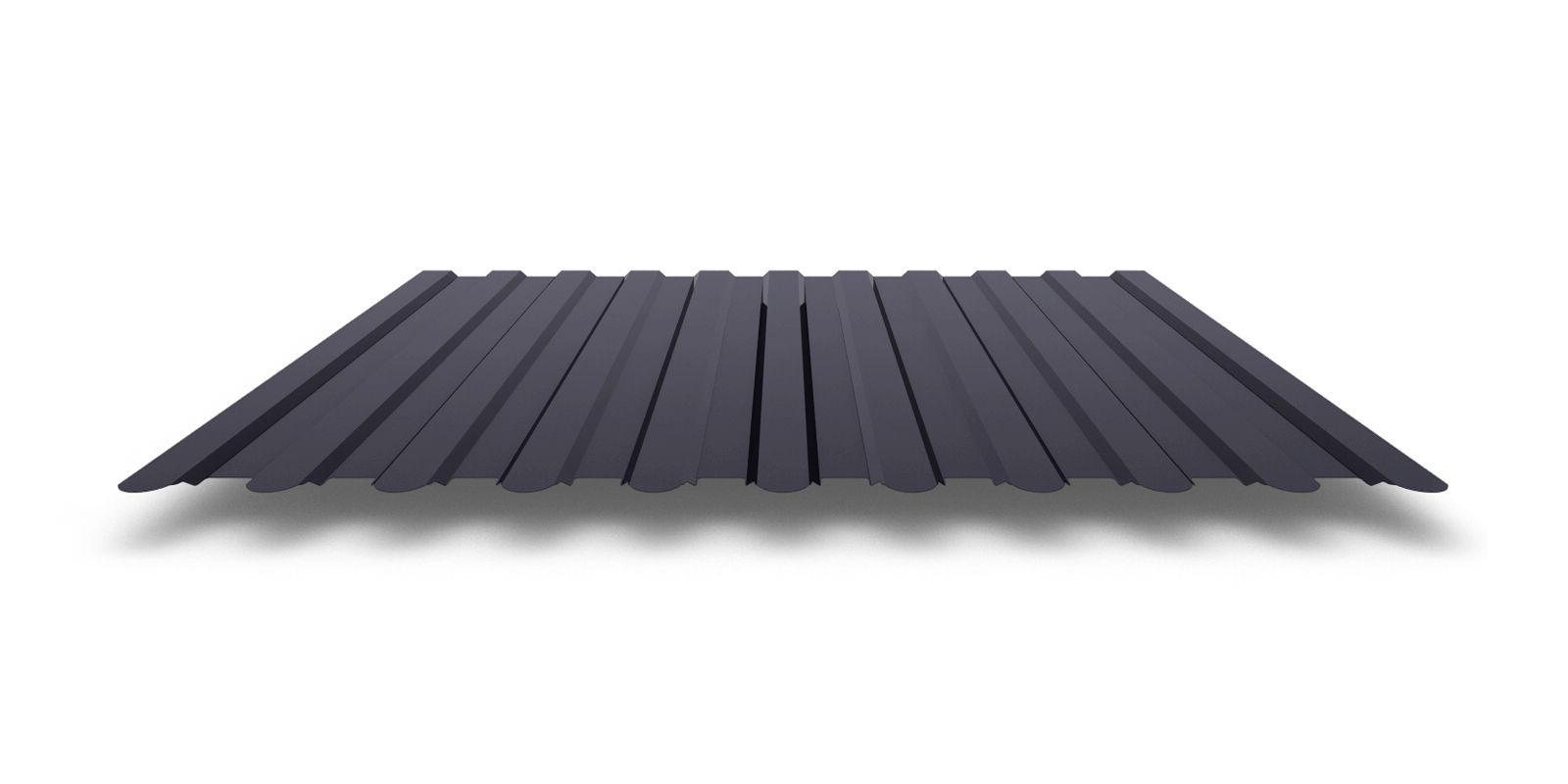 Профнастил С8 фигурный с покрытием Satin® 0,5 мм, RAL 7024 Профлайн Профнастил С8 фигурный с покрытием Satin® 0,5 мм, RAL 7024 Профлайн