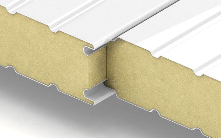 Стеновые сэндвич-панели с наполнителем из пенополиуретана толщиной 60 мм, ширина 1000 мм, цвет RAL 9003 ПрофЛайн, купить Стеновые сэндвич-панели с наполнителем из пенополиуретана толщиной 60 мм, ширина 1000 мм, цвет RAL 9003 в ПрофЛайн