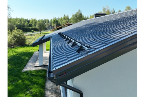 Металлочерепица Классик ("Classic") v01 0,5 Satin RAL 7024 мокрый асфальт ПрофЛайн, купить Металлочерепица Классик ("Classic") v01 0,5 Satin RAL 7024 мокрый асфальт в ПрофЛайн