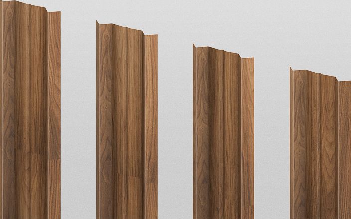 Штакетник металлический М-образный, цвет золотой дуб, длина 1,8 м, двусторонняя окраска ПрофЛайн, купить Штакетник металлический М-образный, цвет золотой дуб, длина 1,8 м, двусторонняя окраска в ПрофЛайн