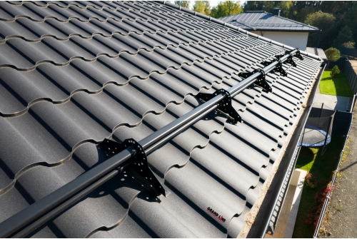 Металлочерепица "Кредо" ("Kredo") v01 0,5 Drap RAL 9005 черный ПрофЛайн, купить Металлочерепица "Кредо" ("Kredo") v01 0,5 Drap RAL 9005 черный в ПрофЛайн