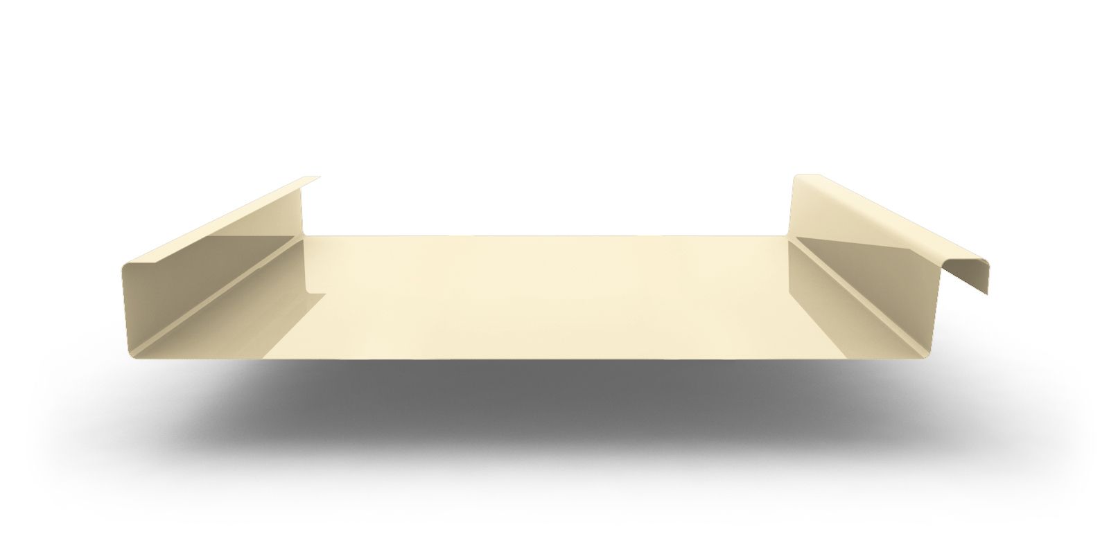 Двойной стоячий фальц гладкий с покрытием Satin®, толщина 0,50 мм, цвет RAL 1015 ПрофЛайн, купить Двойной стоячий фальц гладкий с покрытием Satin®, толщина 0,50 мм, цвет RAL 1015 в ПрофЛайн