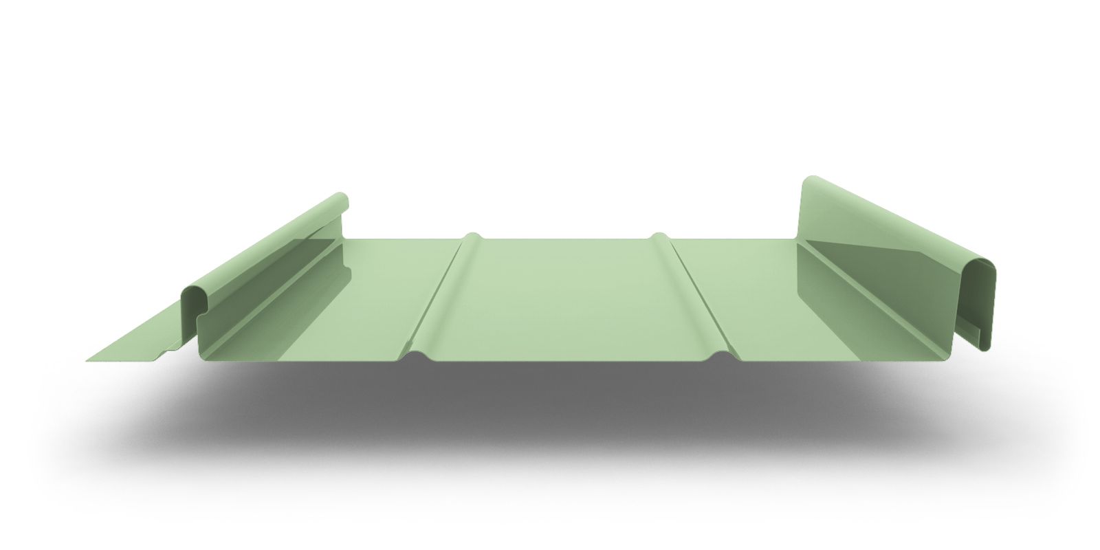 Кликфальц Line с покрытием Полиэстер, толщина 0,70 мм, цвет RAL 6019 ПрофЛайн, купить Кликфальц Line с покрытием Полиэстер, толщина 0,70 мм, цвет RAL 6019 в ПрофЛайн
