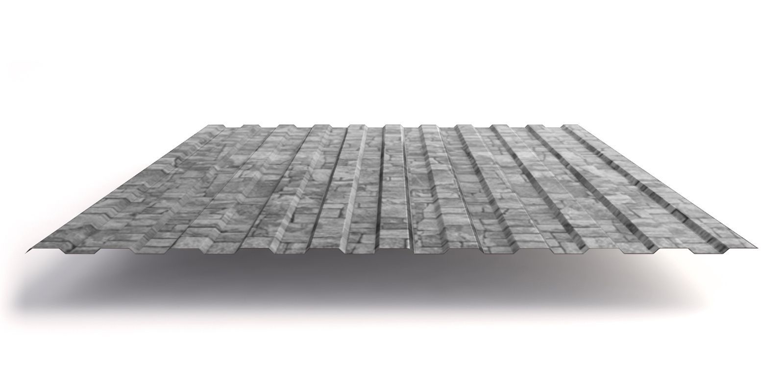 Профнастил С8 с покрытием ECOSTEEL® 0,5 мм, белый камень Профлайн Профнастил С8 с покрытием ECOSTEEL® 0,5 мм, белый камень Профлайн