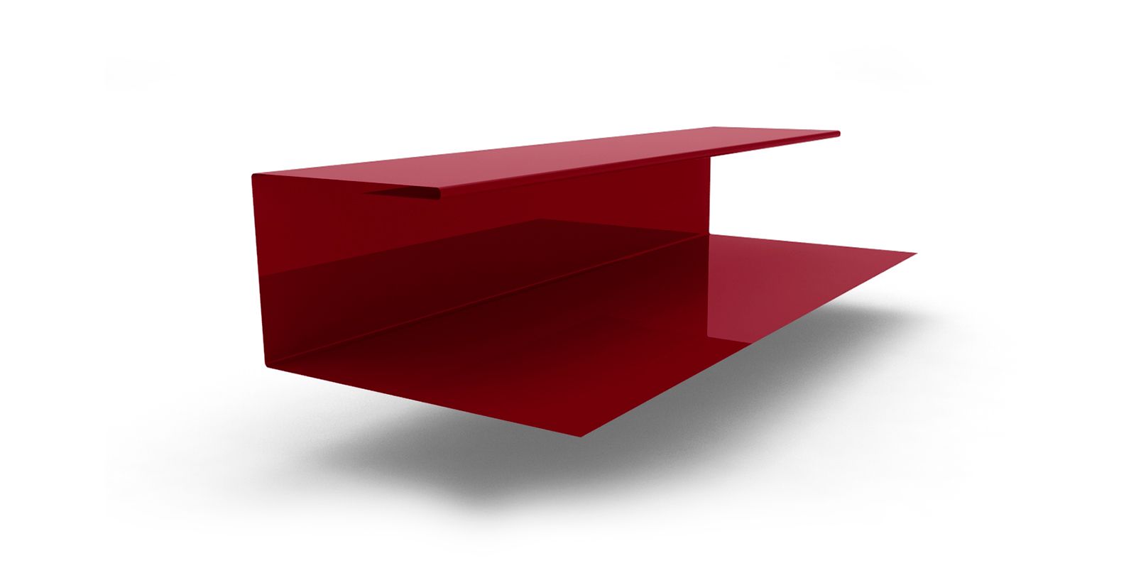 Планка завершающая с покрытием Полиэстер, цвет RAL 3011 ПрофЛайн, купить Планка завершающая с покрытием Полиэстер, цвет RAL 3011 в ПрофЛайн