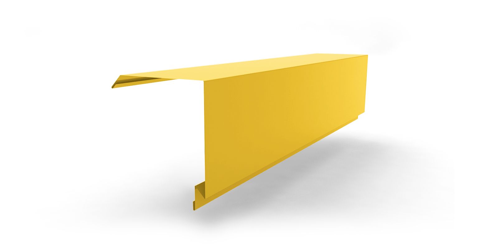 Планка торцевая для сэндвич-панелей с покрытием PVDF, цвет RAL 1018 ПрофЛайн, купить Планка торцевая для сэндвич-панелей с покрытием PVDF, цвет RAL 1018 в ПрофЛайн