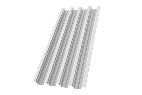 Профнастил Н75R Grand Line 0,7 PE RAL 9003 сигнальный белый Профлайн