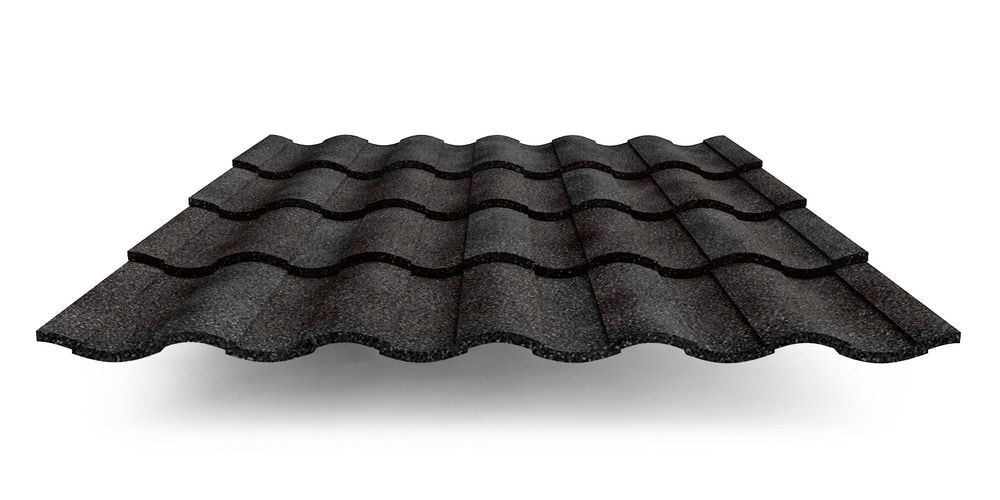 Композитная черепица Metrotile MetroRoman, цвет рустик ПрофЛайн, купить Композитная черепица Metrotile MetroRoman, цвет рустик в ПрофЛайн