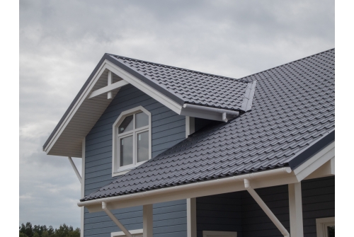 Металлочерепица Классик ("Classic") v01 0,5 Satin RAL 7024 мокрый асфальт ПрофЛайн, купить Металлочерепица Классик ("Classic") v01 0,5 Satin RAL 7024 мокрый асфальт в ПрофЛайн