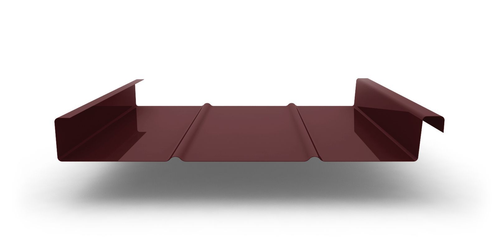 Двойной стоячий фальц Line с покрытием Satin®, толщина 0,50 мм, цвет RAL 3009 ПрофЛайн, купить Двойной стоячий фальц Line с покрытием Satin®, толщина 0,50 мм, цвет RAL 3009 в ПрофЛайн