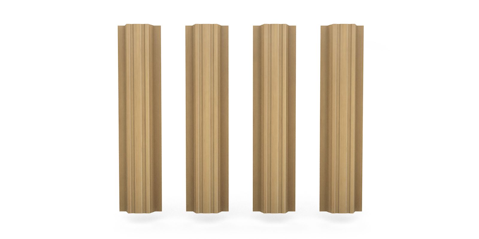 Штакетник металлический прямоугольный, цвет клён, длина 2 м, односторонняя окраска ПрофЛайн, купить Штакетник металлический прямоугольный, цвет клён, длина 2 м, односторонняя окраска в ПрофЛайн