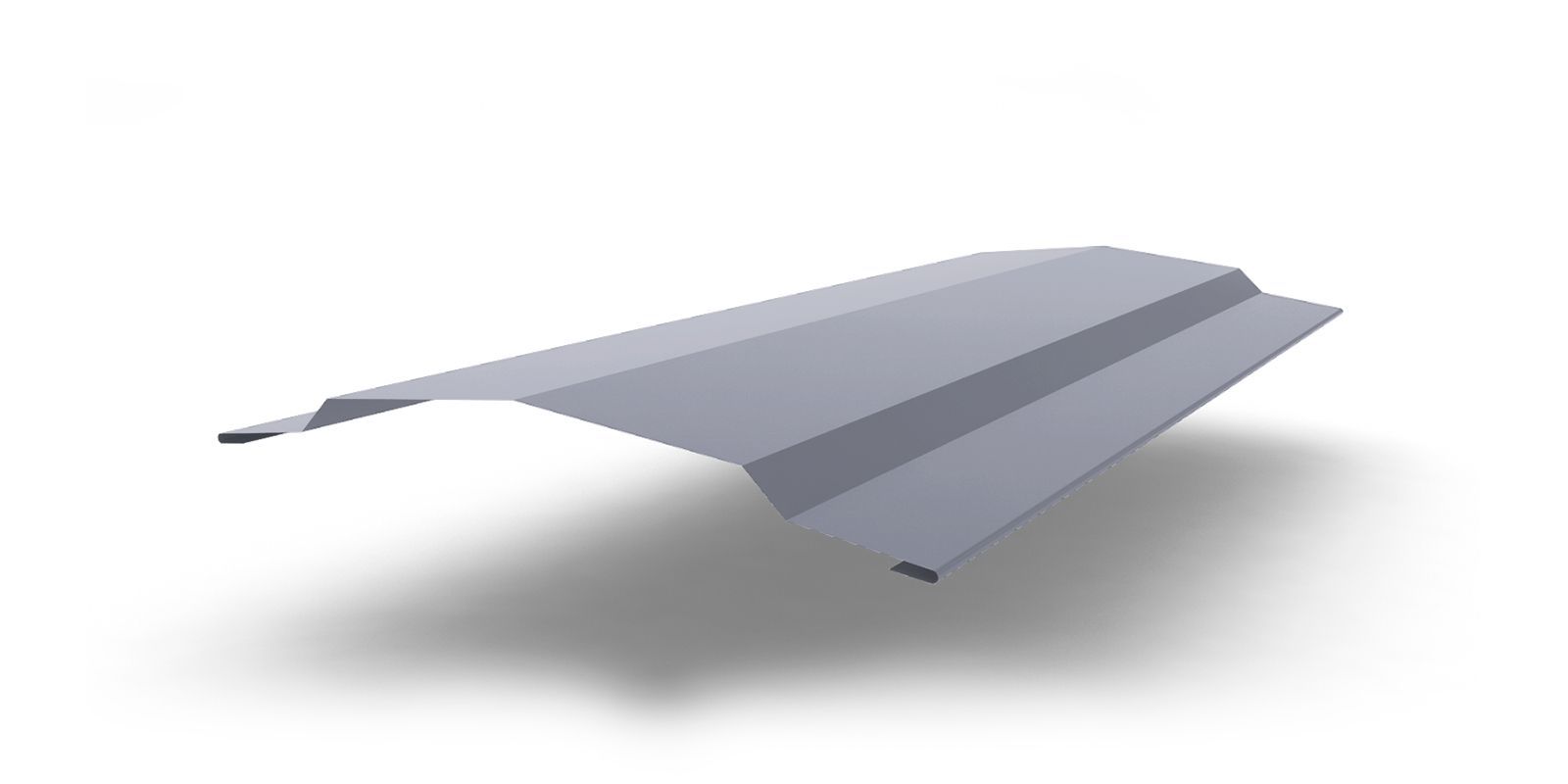 Планка конька для сэндвич-панелей с покрытием Полиэстер, цвет RAL 9006 ПрофЛайн, купить Планка конька для сэндвич-панелей с покрытием Полиэстер, цвет RAL 9006 в ПрофЛайн