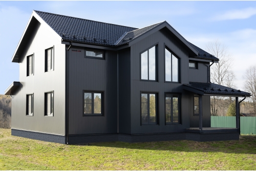 Металлочерепица Классик ("Classic") v01 0,5 Satin RAL 9005 черный ПрофЛайн, купить Металлочерепица Классик ("Classic") v01 0,5 Satin RAL 9005 черный в ПрофЛайн