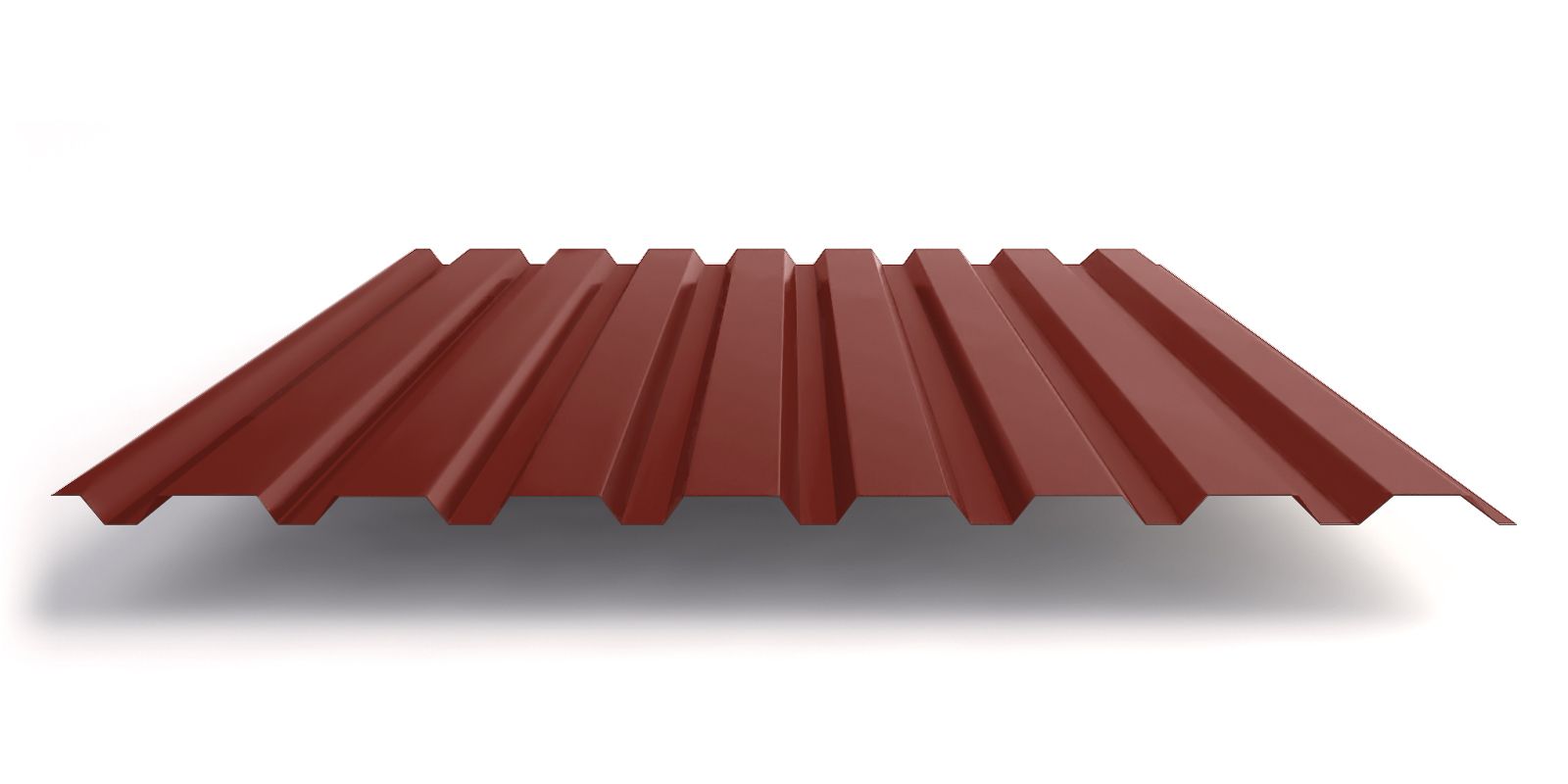 Профнастил МП20 с покрытием Satin® 0,5 мм, RAL 8004 Профлайн Профнастил МП20 с покрытием Satin® 0,5 мм, RAL 8004 Профлайн