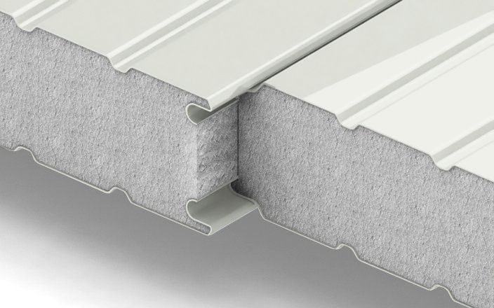 Стеновые сэндвич-панели с наполнителем из пенополистирола толщиной 50 мм, ширина 1000 мм, цвет RAL 9002 ПрофЛайн, купить Стеновые сэндвич-панели с наполнителем из пенополистирола толщиной 50 мм, ширина 1000 мм, цвет RAL 9002 в ПрофЛайн