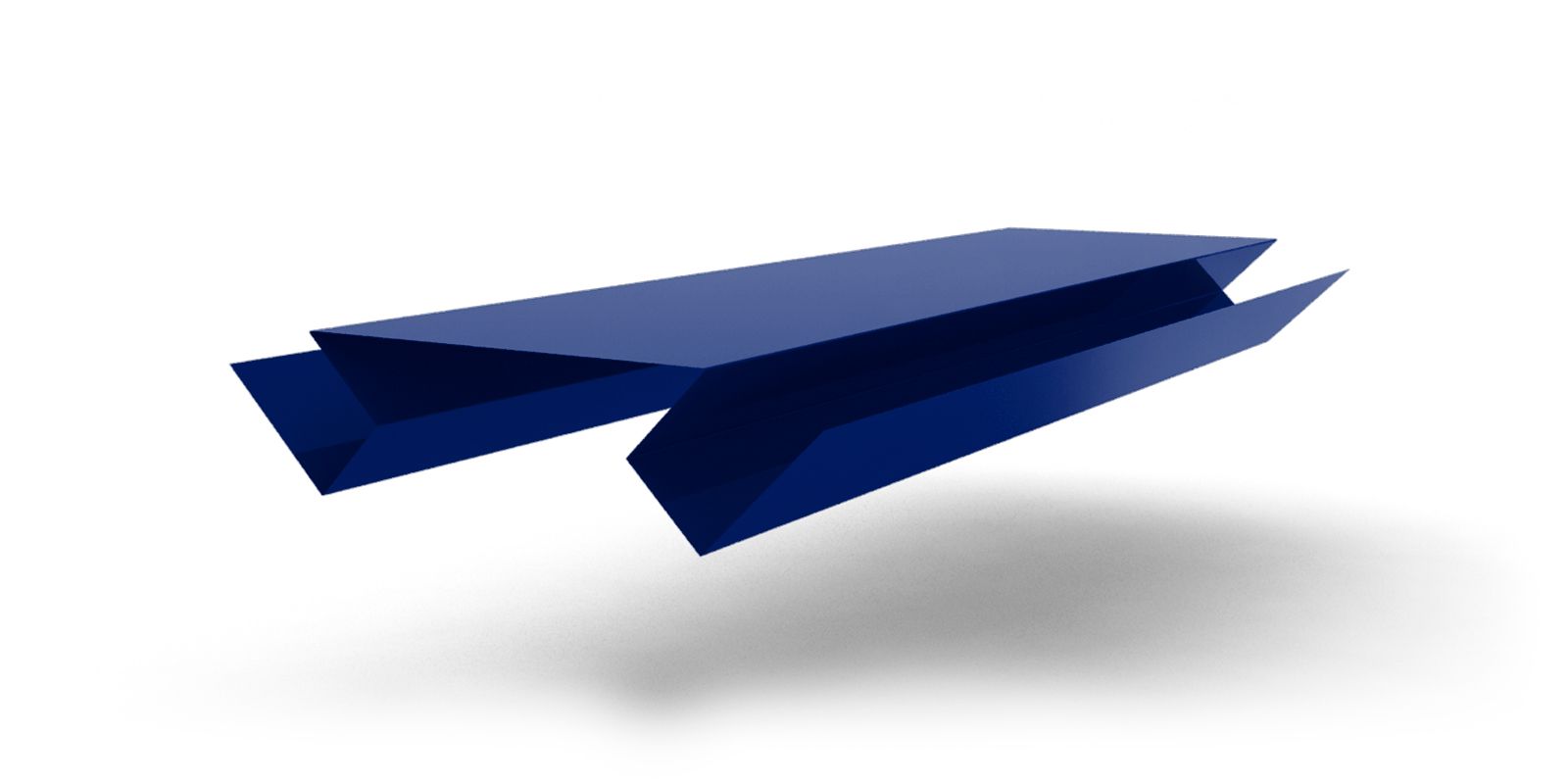 Планка угла внутреннего сложного с покрытием PVDF, цвет RAL 5005 ПрофЛайн, купить Планка угла внутреннего сложного с покрытием PVDF, цвет RAL 5005 в ПрофЛайн