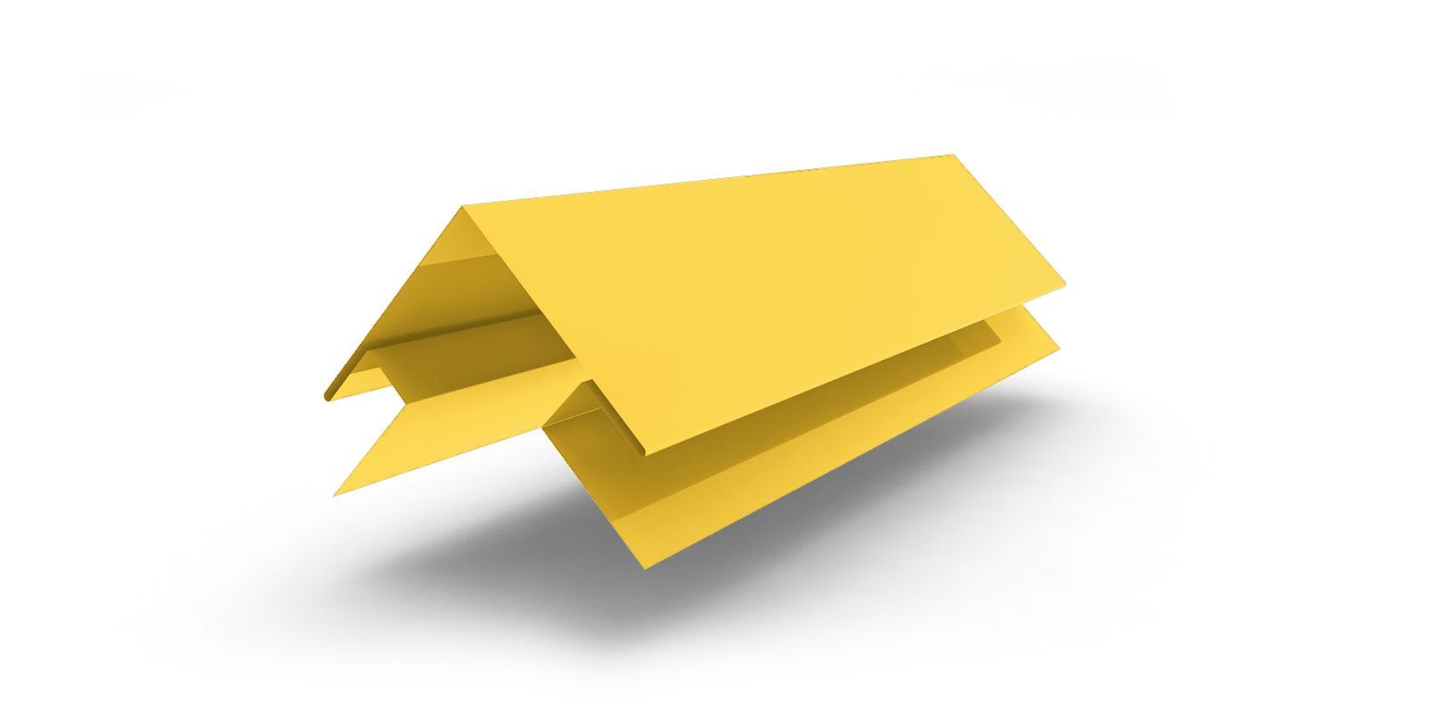 Планка угла наружного сложного с покрытием Полиэстер, цвет RAL 1018 ПрофЛайн, купить Планка угла наружного сложного с покрытием Полиэстер, цвет RAL 1018 в ПрофЛайн