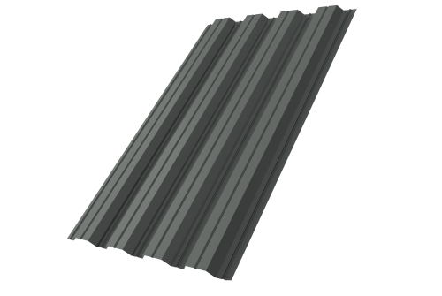 Профнастил НС44R Grand Line 0,45 PE RAL 7005 мышино-серый Профлайн