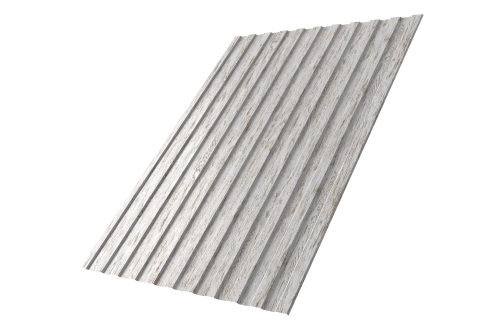 Профнастил С8A v03 Grand Line 0,45 Print Elite Snow Wood TwinColor Профлайн