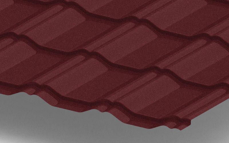 Металлочерепица Kvinta Plus с покрытием Velur®, 0,50 мм, цвет RAL 3009 ПрофЛайн, купить Металлочерепица Kvinta Plus с покрытием Velur®, 0,50 мм, цвет RAL 3009 в ПрофЛайн Металлочерепица Kvinta Plus с покрытием Velur®, 0,50 мм, цвет RAL 3009 ПрофЛайн, купить Металлочерепица Kvinta Plus с покрытием Velur®, 0,50 мм, цвет RAL 3009 в ПрофЛайн