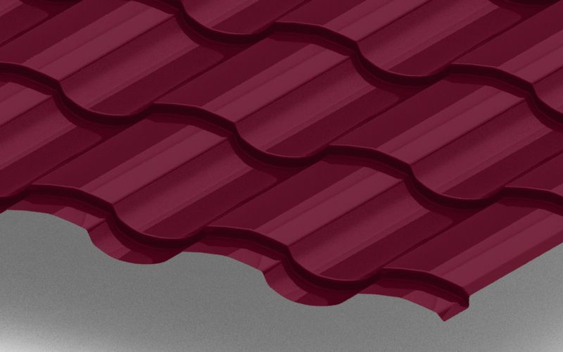 Металлочерепица Монтекристо с покрытием PURMAN®, толщина 0,50 мм, цвет RAL 3005 ПрофЛайн, купить Металлочерепица Монтекристо с покрытием PURMAN®, толщина 0,50 мм, цвет RAL 3005 в ПрофЛайн Металлочерепица Монтекристо с покрытием PURMAN®, толщина 0,50 мм, цвет RAL 3005 ПрофЛайн, купить Металлочерепица Монтекристо с покрытием PURMAN®, толщина 0,50 мм, цвет RAL 3005 в ПрофЛайн