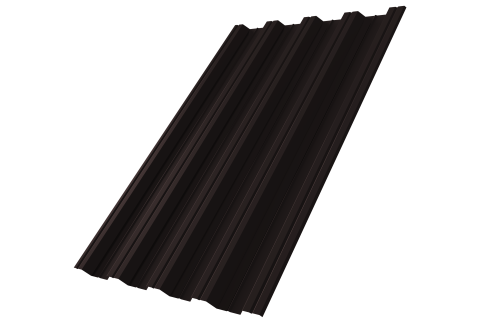 Профнастил НС44R Grand Line 0,5 Drap TX RAL 9005 черный Профлайн