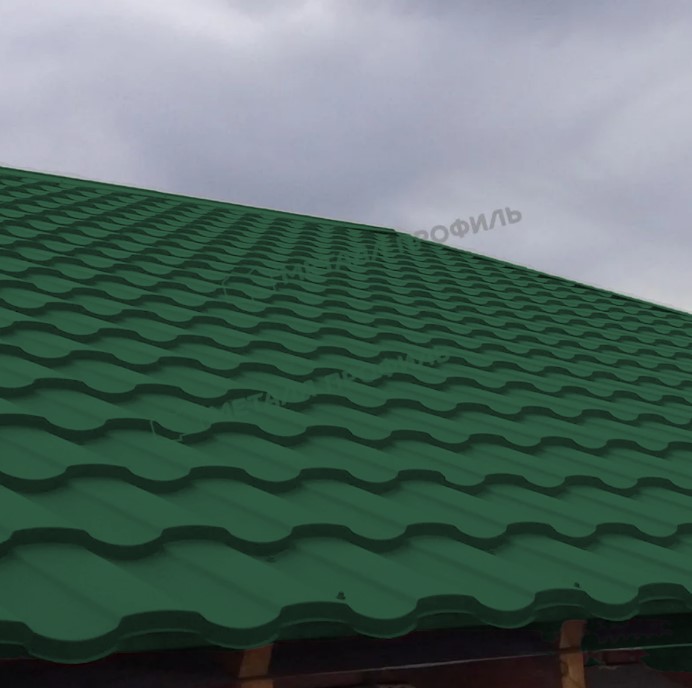 Металлочерепица Металл-Профиль Монтекристо-ML 0,5 NormanMP RAL 6005 Зеленый мох ПрофЛайн, купить Металлочерепица Металл-Профиль Монтекристо-ML 0,5 NormanMP RAL 6005 Зеленый мох в ПрофЛайн