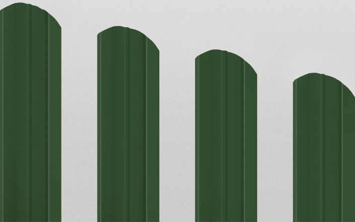 Штакетник металлический М-образный фигурный, цвет RAL 6029, длина 2 м, двусторонняя окраска ПрофЛайн, купить Штакетник металлический М-образный фигурный, цвет RAL 6029, длина 2 м, двусторонняя окраска в ПрофЛайн