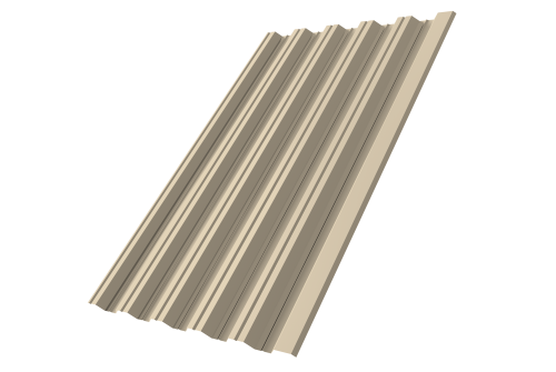 Профнастил НС35R Grand Line 0,45 Drap TX RAL 1015 светлая слоновая кость Профлайн